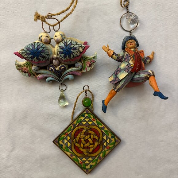 Jim Shore Heartwood Creek, Twelve Days of Christmas Ornament Set - Picture 8 of 16